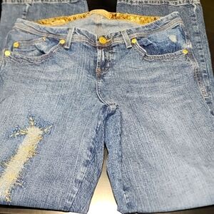 Lei vintage embroidered jeans SZ 14